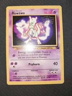 Vintage Pokemon TCG Mewtwo (Movie Promo) 03/53 Wizards Promo Regular - Image 1