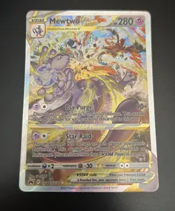 Pokemon Mewtwo VSTAR GG44/GG70 Crown Zenith Galarian Gallery Ultra Rare Holo - Image 1