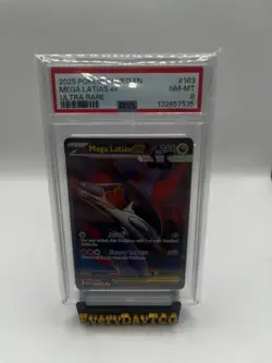2025 POKEMON MEG EN-MEGA EVOLUTION ULTRA RARE #163 MEGA LATIAS EX PSA 8 - Image 1
