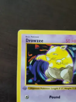 Pokemon Drowzee 1st Edition Base Set 49/102 Shadowless - Image 3