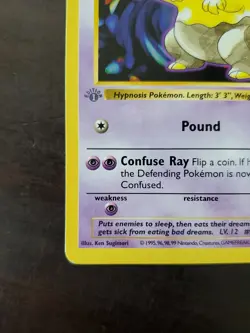 Pokemon Drowzee 1st Edition Base Set 49/102 Shadowless - Image 5