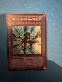 Yu-Gi-Oh!TCG Gaia the Dragon LOB-125 Unlimited Secret Rare - Image 1
