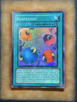 Yugioh Scapegoat SDJ-041 Super Rare 1st Ed SPANISH LP - Image 1
