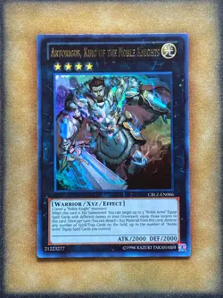 Yugioh Artorigus, King of the Noble Knights CBLZ-EN086 Ultra Rare NM - Image 1