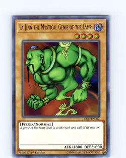 Yu-Gi-Oh La Jinn The Mystical Genie Of The Lamp LCKC-EN002 1st Ed Ultra Rare NM - Image 1