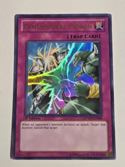 Dimensional Prison RYMP-EN084 Ultra Rare 1st Edition Yugioh Ra Yellow Mega Pack - Image 1