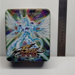 Yu-Gi-Oh 5Ds Majestic Star Dragon EMPTY Collectible Tin and Inserts - Image 1