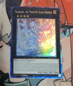 Yu-Gi-Oh! Ninaruru, the Magistus Glass Goddess (CR) GEIM-EN007 1st Ed- NM - Image 1