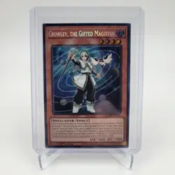 Crowley, The Gifted Magistus 1st Edition Secret Rare BLMM-EN044 (NM) Yu-Gi-Oh! - Image 1