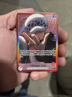 One Piece TCG OP14-001 Trafalgar Law Leader Alt Art AA Card Game CCG English - Image 1