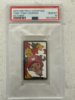 2010 One Piece Hanafuda Tony Tony Chopper PSA 10 GEM MINT - Image 1