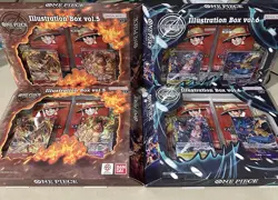 Lot Of 4 - One Piece 13 OP-13 Illustration Boxes Vol.5 ×2 and Vol.6 ×2 - Image 1
