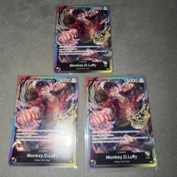 One Piece TCG - Monkey D. Luffy Leader - P - 3rd Anniversary Stamped Promo - Image 1
