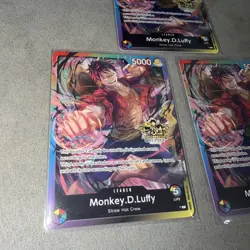 One Piece TCG - Monkey D. Luffy Leader - P - 3rd Anniversary Stamped Promo - Image 2