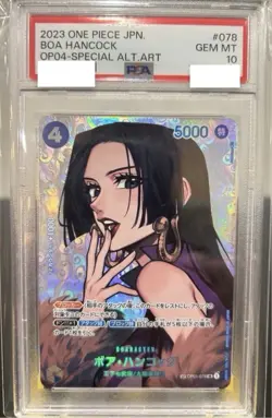 PSA10 special alt art 2023 ONE PIECE JPN. TCG OP04-078 Kingdoms Boa Hancock - Image 1