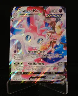Pokemon Card TCG Sylveon VMAX TG15/TG30 Sword & Shield Brilliant Stars Holo NM - Image 1