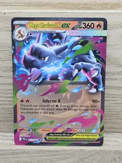Mega Charizard X ex Pokemon Card TCG Phantasmal Flames 013/094 Double Rare Holo - Image 1