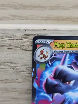 Mega Charizard X ex Pokemon Card TCG Phantasmal Flames 013/094 Double Rare Holo - Image 2