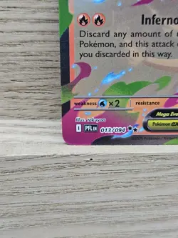 Mega Charizard X ex Pokemon Card TCG Phantasmal Flames 013/094 Double Rare Holo - Image 3