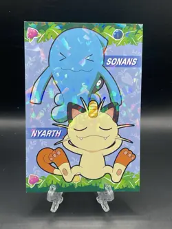 2020 POKEMON Meowth Wobbuffet Nintendo Japanese Koko Card F/S Holo Foil Rare - Image 1