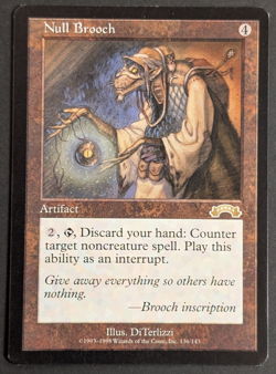 MTG Card - 1x Null Brooch - Exodus - LP/MP - Vintage Rare - Magic The Gathering - Image 1