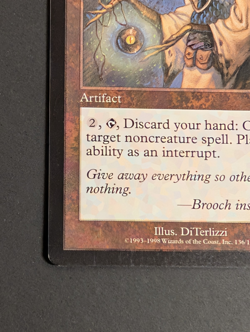 MTG Card - 1x Null Brooch - Exodus - LP/MP - Vintage Rare - Magic The Gathering - Image 3