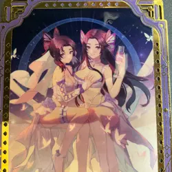 Goddess Story Gold METAL Card - Maiden Party - Serial Number #/100! Demon Slay - Image 2
