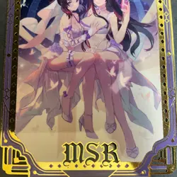 Goddess Story Gold METAL Card - Maiden Party - Serial Number #/100! Demon Slay - Image 3