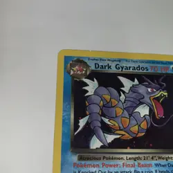 Dark Gyarados Holo Rare Unlimited - Team Rocket 8/82 - Vintage Pokemon Card LP - Image 5