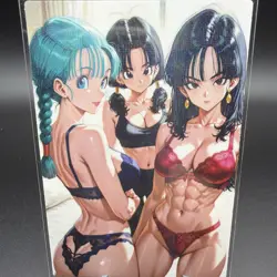 Videl, Bulma & Chi Chi Anime Waifu Card Doujin ACG Goddess Holo - Image 1