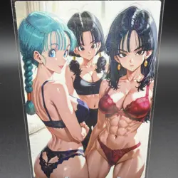 Videl, Bulma & Chi Chi Anime Waifu Card Doujin ACG Goddess Holo - Image 2