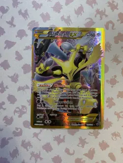 Pokemon TCG Alakazam EX Fates Collide 125/124 Full Art Secret Rare Card - Image 1
