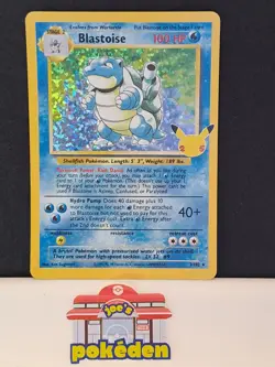 Pokemon Card - Blastoise 2/102 Celebrations 25th Anniversary Holo Rare - NM/MT - Image 1