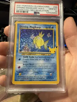 Pokemon TCG Shining Magikarp Celebrations Classic Collection Card 66/64 PSA 10 - Image 2