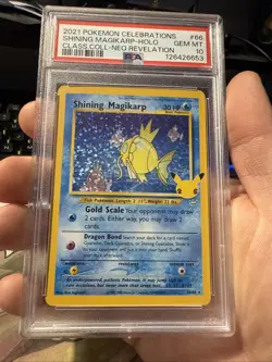 Pokemon TCG Shining Magikarp Celebrations Classic Collection Card 66/64 PSA 10 - Image 4