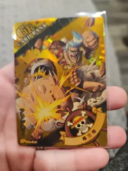 One Piece Trading Card Fish Man Island Franky GR08 PACK FRESH Rainbow HOLO - Image 1