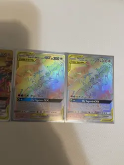 Moltres & Zapdos & Articuno Hidden Fates Ultra Rare Pokemon Card TCG NM 4 Cards - Image 3