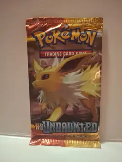 Sealed Pokemon Heartgold/ Soulsilver Undaunted Booster Pack - 10 Cards Jolteon - Image 1