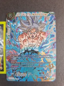 2018 Dragon Ball Super Card Son Goku Awakened Power TB1-097 SCR (very rare) - Image 2