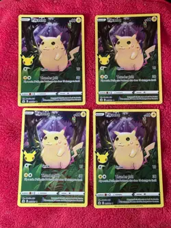 Pikachu Pokemon Celebrations 5/25 Near Mint 4 Card Lot! - Image 1