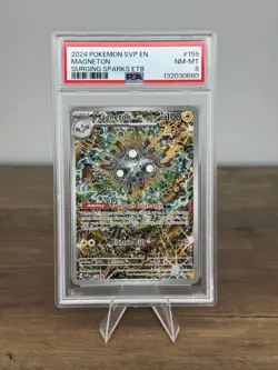 Magneton 159 SV Scarlet & Violet Surging Sparks Promo Card Holo PSA 8 NM-MT - Image 1