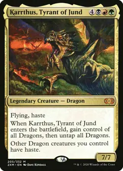 MTG NM Double Masters - Karrthus, Tyrant of Jund FOIL - Image 1