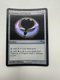 Magic the Gathering TALISMAN OF PROGRESS #256/306 Mirrodin Artifact 2003 Foil - Image 1