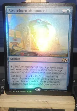 Riverchurn Monument Aetherdrift FOIL 57 Magic the Gathering Aetherdrift Rare Mtg - Image 1