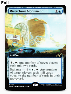 Riverchurn Monument (Extended Art) - FOIL - [Aetherdrift] MTG Magic - NM/M 💧 - Image 1