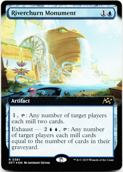 Riverchurn Monument (Extended Art) - FOIL - [Aetherdrift] MTG Magic - NM/M 💧 - Image 3