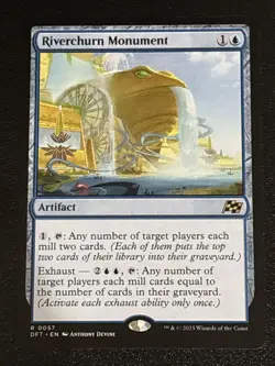 MTG Aetherdrift Riverchurn Monument 0057 NM Rare - Image 1