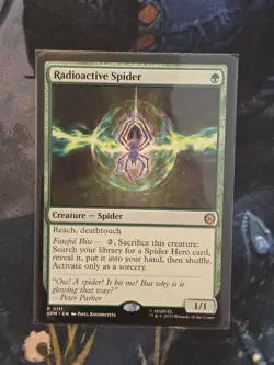 MTG Radioactive Spider 0111 Marvel's Spider-Man Regular Rare Creature - Image 1
