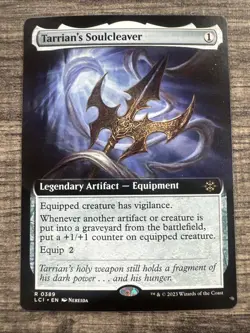 MTG The Lost Caverns of Ixalan Tarrian's Soulcleaver Extended Art 0389 NM Rare - Image 1