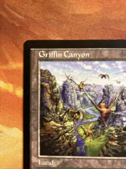 MTG Griffin Canyon Visions Very Lightly Played Condition Land Vintage! - Image 3